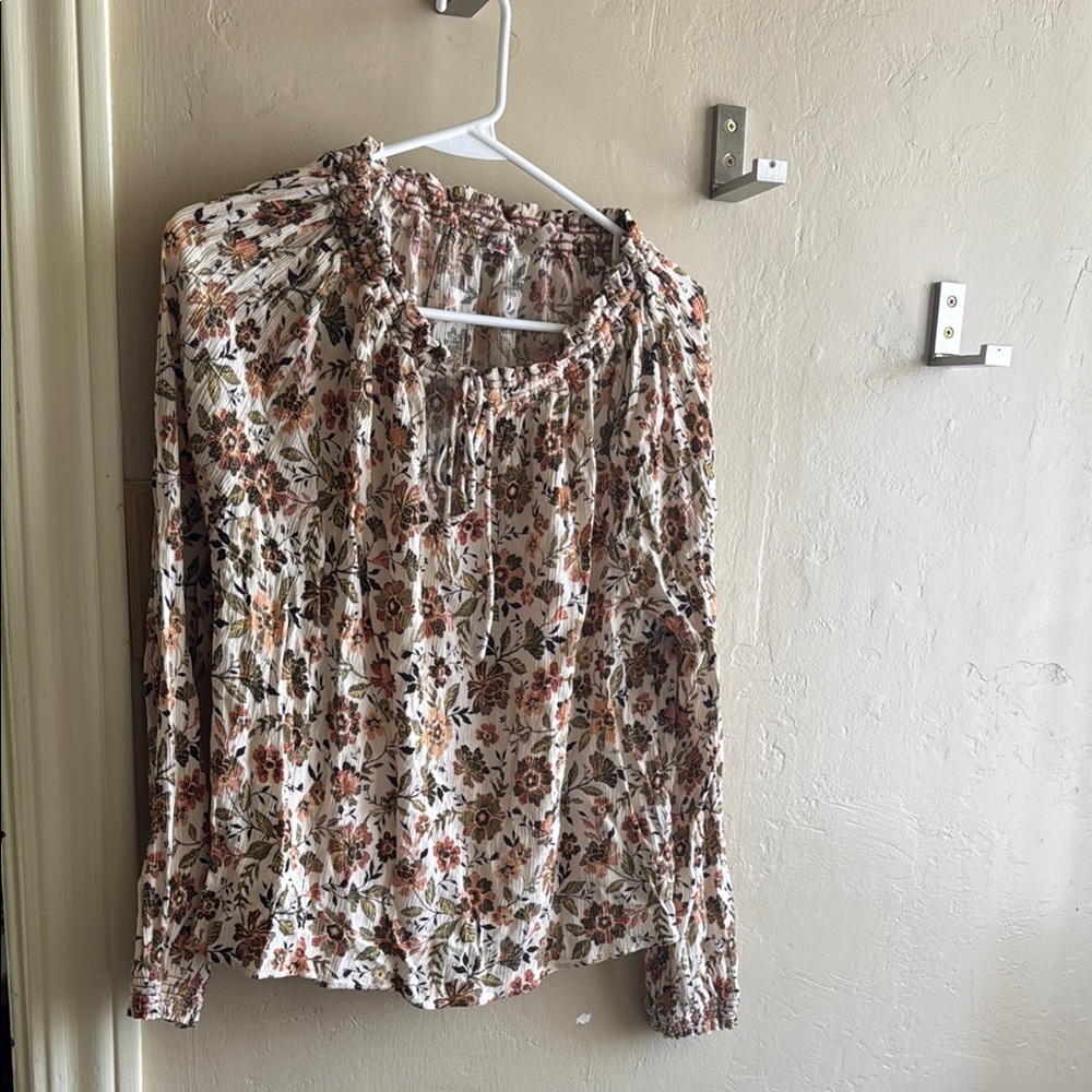 Faherty Floral Print Women's Top, Medium